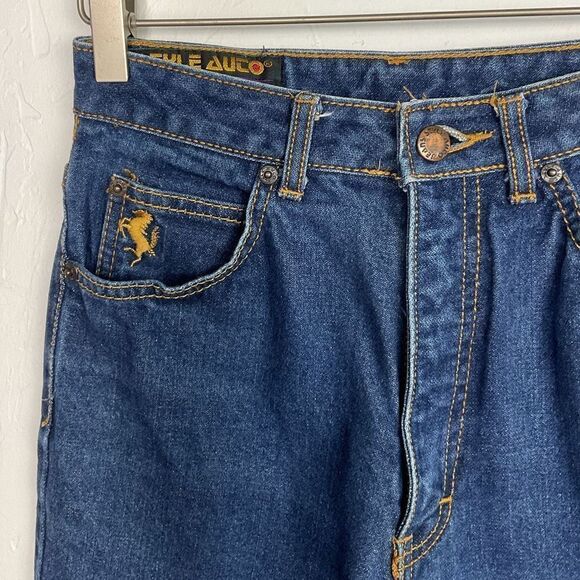 Style Auto Ferrari Vintage Slim Straight Denim Jeans 5/6 - Picture 2 of 7